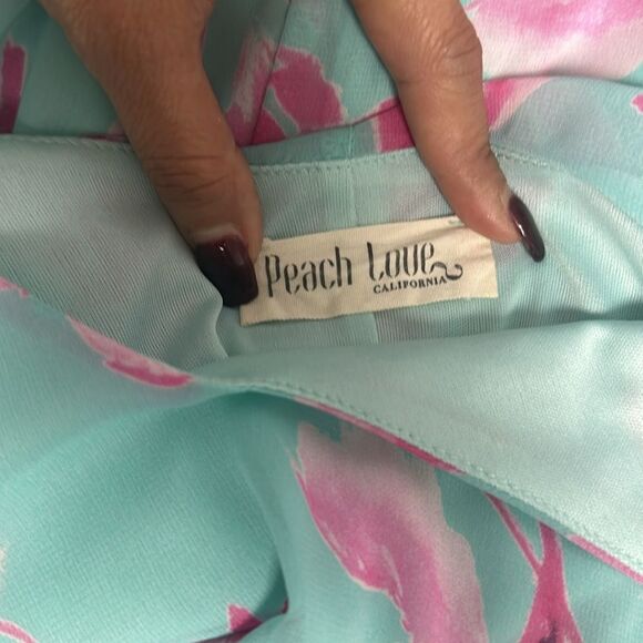 MINT FLORAL HALTER NECK SHORT DRESS Sz One Size - Picture 9 of 9